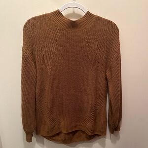 brown mock neck old navy sweater